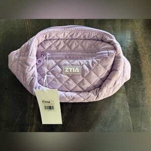 NWT ZYIA Quilted Lilac Belt Bag